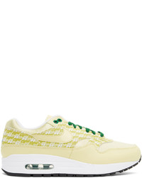 Nike Yellow Air Max 1 Premium Sneakers