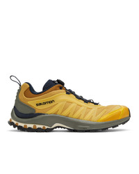 Salomon Yellow And Navy Xa Pro Fusion Advanced Sneakers