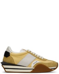 Tom Ford Yellow James Low Top Sneakers