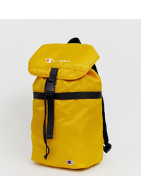 Champion Fold Top Backpack In Mustard