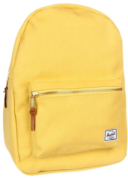 yellow herschel backpack