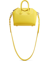 Givenchy Antigona Mini Textured Leather Shoulder Bag Yellow