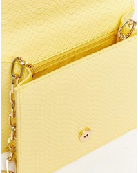 Asos Collection Snake Cross Body Bag With Chain