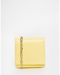 Asos Collection Snake Cross Body Bag With Chain