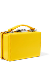 MARK CROSS Grace Mini Glossed Leather Shoulder Bag Yellow