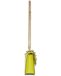 Valentino Yellow Garavani Small Lock Bag