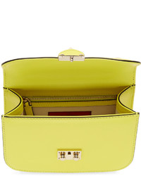 Valentino Yellow Garavani Small Lock Bag