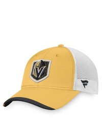 FANATICS Branded Goldwhite Vegas Golden Knights Authentic Pro Locker Room Logo Trucker Snapback Hat At Nordstrom
