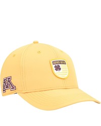 Black Clover Gold Minnesota Golden Gophers Nation Shield Snapback Hat