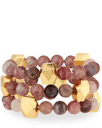Nest Jewelry Mulberry Quartz Stretch Bracelets Set Of 3