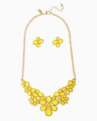 Charming charlie Daisy Floral Necklace Set