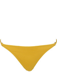 River Island Yellow Bikini Briefs