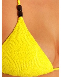 Heidi Klein Cassis Crochet Triangle Bikini Top