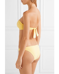 Melissa Odabash Martinique Bandeau Bikini Top Pastel Yellow