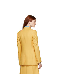 Stella McCartney Yellow Recycled Amanda Tailored Jacket