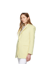 Isabel Marant Yellow Wool Felicie Coat