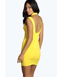 Boohoo Caitlin Strappy Cut Out Detail Bodycon Dress