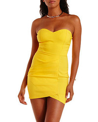 Charlotte Russe Ruched Strapless Bodycon Dress