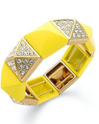 Juicy Couture Bracelet Yellow Pyramid Stretch Bracelet