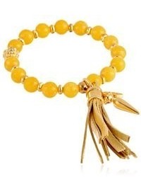 Ettika Yellow Jade Stretch Bracelet
