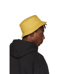 Acne Studios Yellow Buk Face Bucket Hat