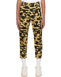 Yellow Camouflage Cargo Pants