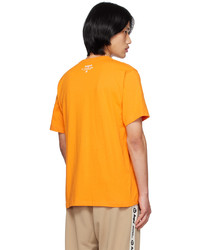 AAPE BY A BATHING APE Orange Moonface Camo T Shirt