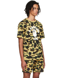 BAPE Yellow Camo College T Shirt