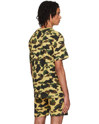 BAPE Yellow Camo College T Shirt