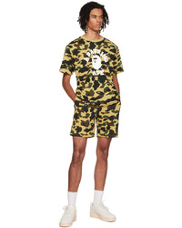 BAPE Yellow Camo College T Shirt