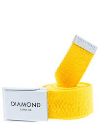 Diamond Supply Co. The Dlyc Clamp Belt In Yellow