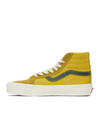 Vans Yellow And Green Og Sk8 Hi Lx Sneakers