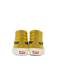 Vans Yellow And Green Og Sk8 Hi Lx Sneakers