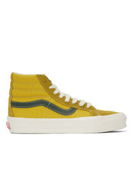 Vans Yellow And Green Og Sk8 Hi Lx Sneakers