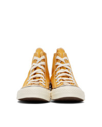 Converse Yellow Chuck 70 High Sneakers
