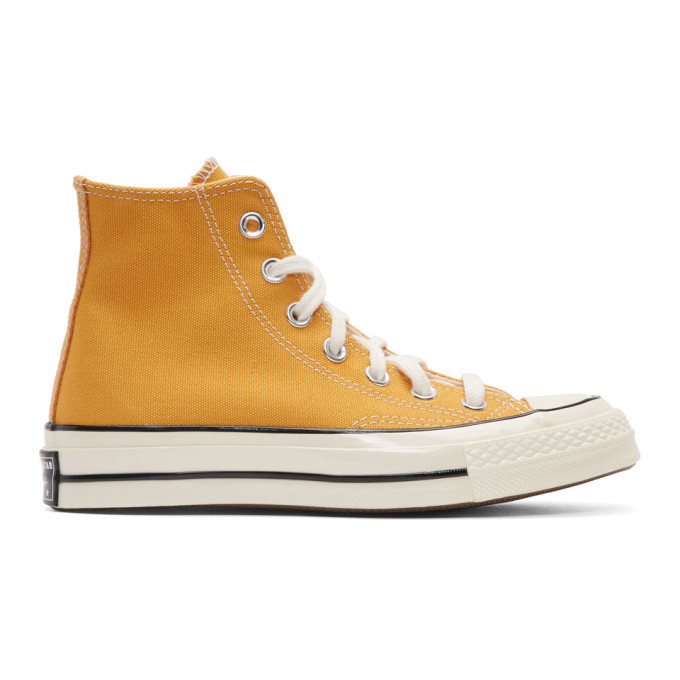 Converse Yellow Chuck 70 High Sneakers, $66 | SSENSE | Lookastic