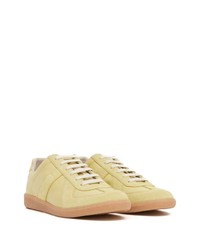 Maison Margiela Leather Suede Panelled Sneakers