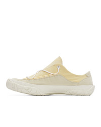 Issey Miyake Men Off White Canvas Ny Sneakers