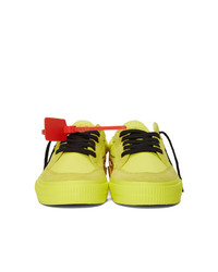 Off-White Yellow Low Vulcanized Sneakers