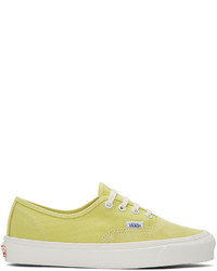 Vans Yellow Og Authentic Lx Sneakers