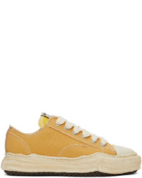 Miharayasuhiro Yellow Over Dyed Og Sole Peterson Sneakers