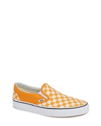 Yellow Canvas Slip-on Sneakers