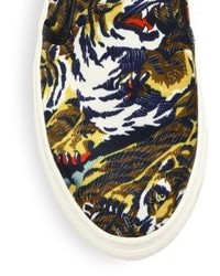 Kenzo Flying Tiger Canvas Skate Sneakers