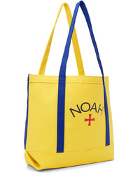 Noah Yellow Blue Classic Core Logo Tote