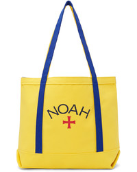 Noah Yellow Blue Classic Core Logo Tote