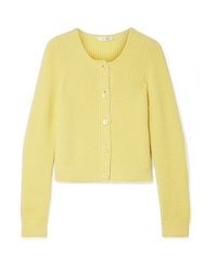 The Row Loulou Ribbed Cashmere Cardigan