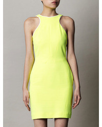 Antonio Berardi Neon Panel Body Con Dress