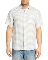 Tommy Bahama Check Stamos Standard Fit Linen Sport Shirt
