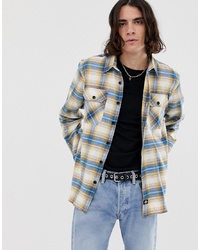 Dickies Canaan Checked Shirt In Yellow