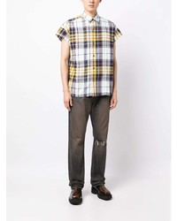 Izzue Check Pattern Cotton Shirt